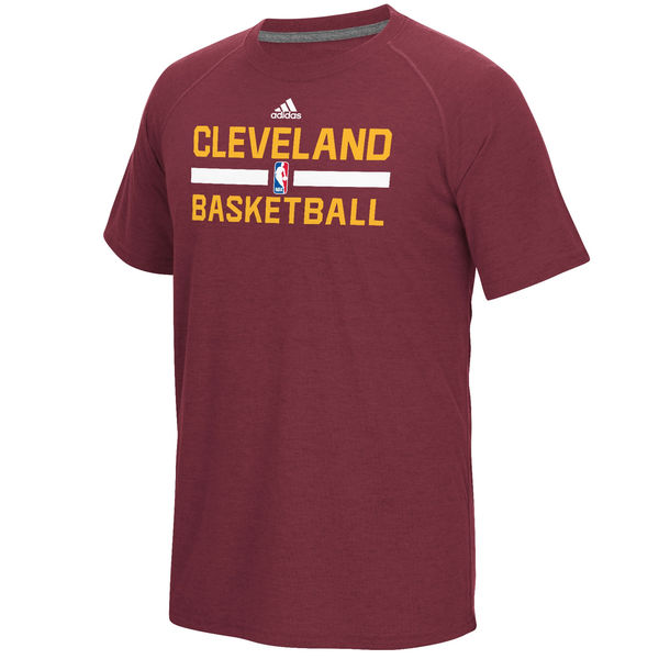 NBA Men Cleveland Cavaliers adidas OnCourt Climalite Ultimate TShirt Burgundy->nba t-shirts->Sports Accessory